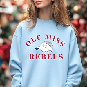 Gildan Light Blue Ole Miss Rebels Sweatshirt